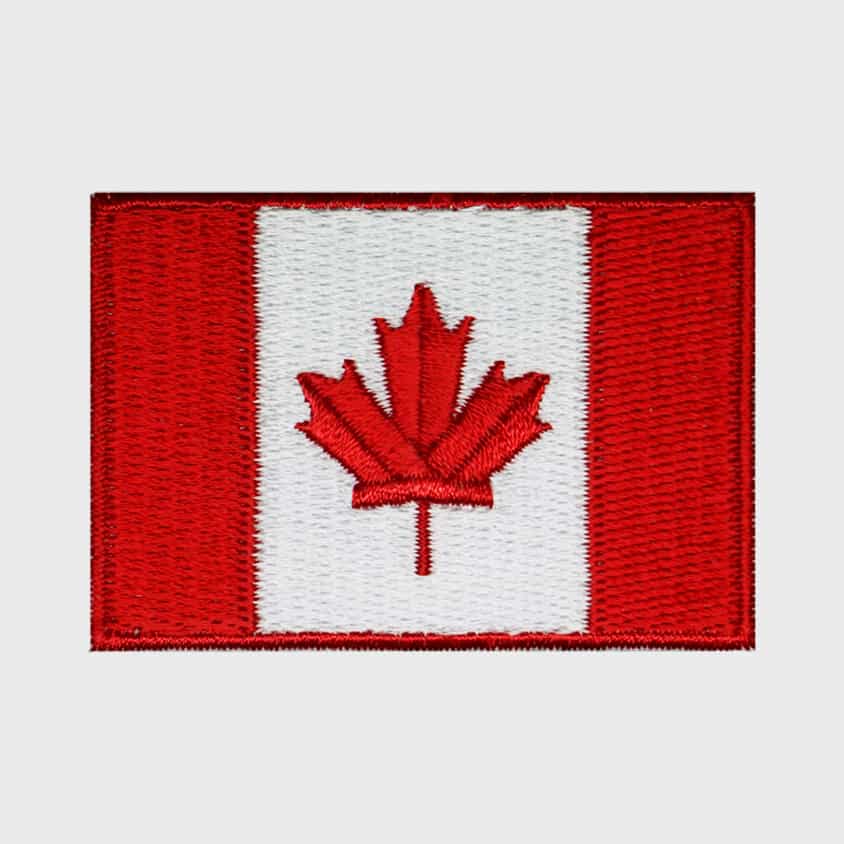 Canadian Flag Iron-On Patch