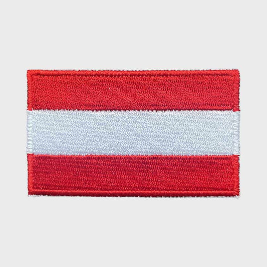 Austrian Flag Iron-On Patch