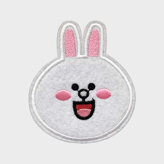 White Rabbit Iron-On Patch