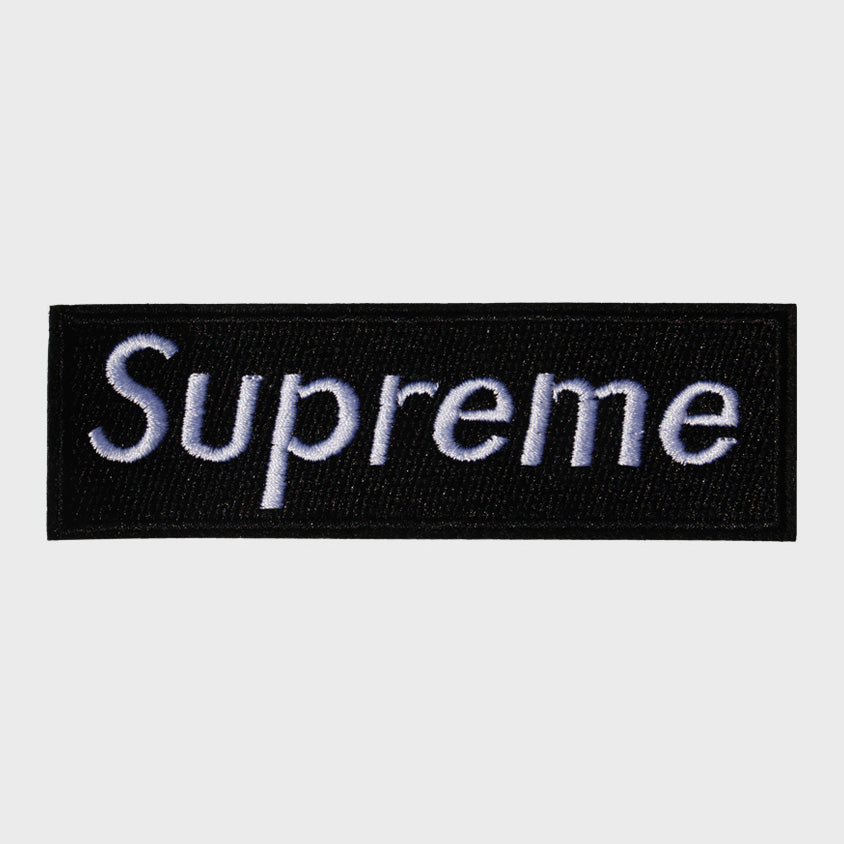 supreme logo black