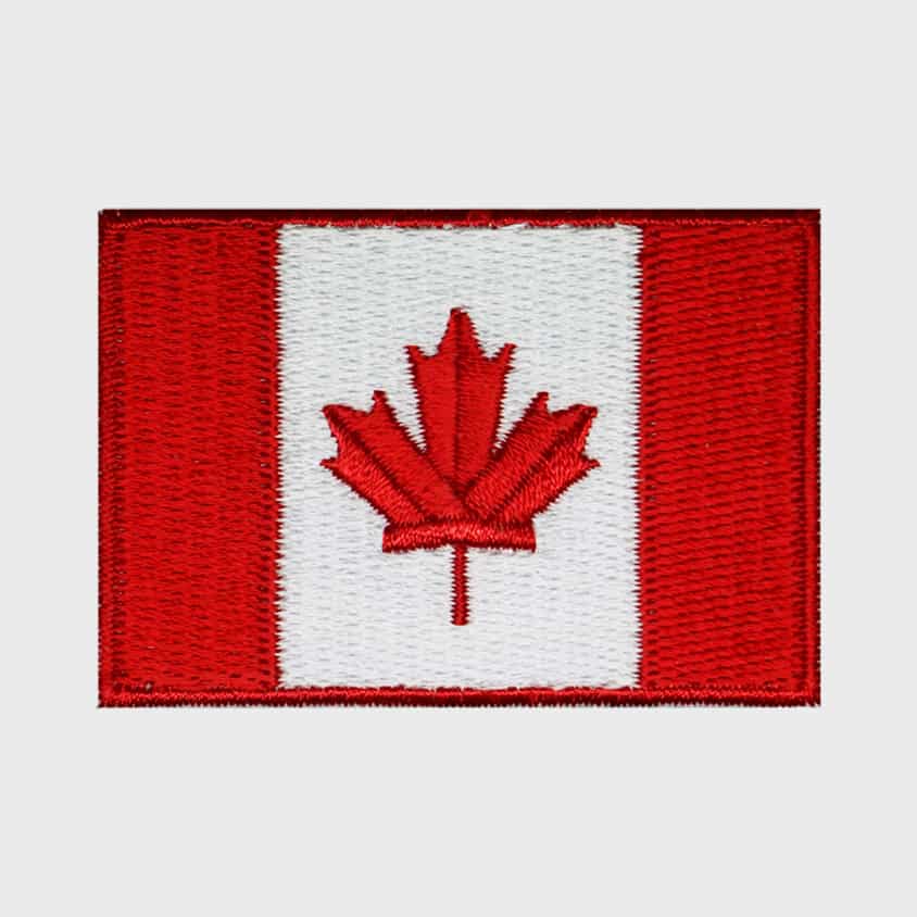 Canadian Flag Iron-On Patch