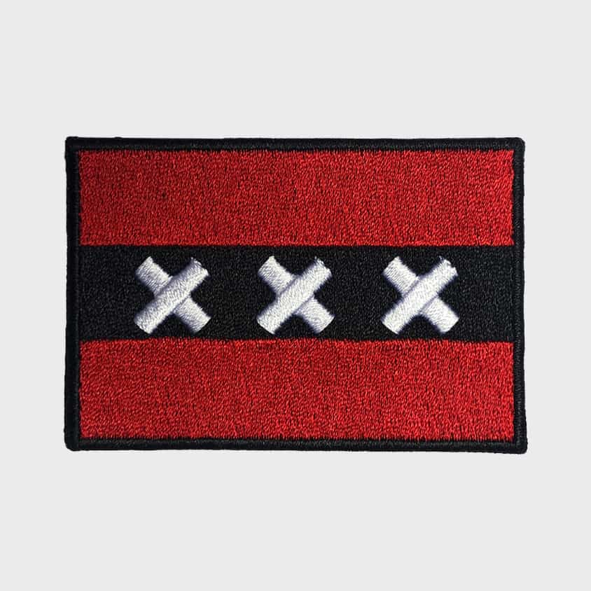 Amsterdam Flag Iron-On Patch