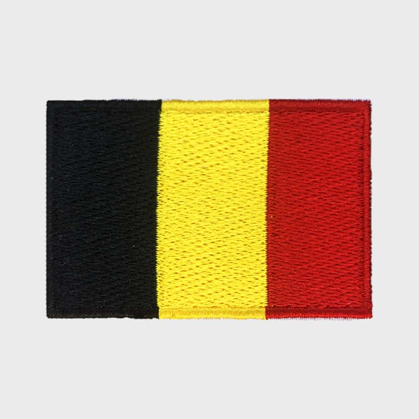 Belgian Flag Iron-On Patch