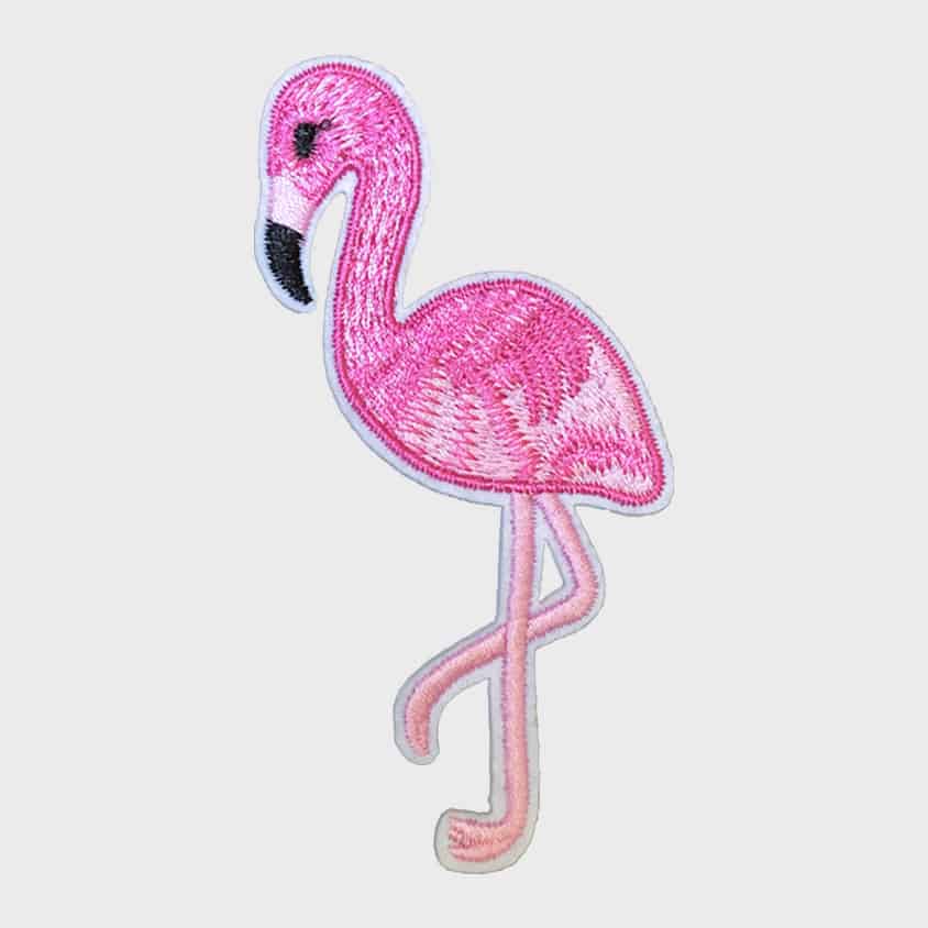 Flamingo Iron-On Patch