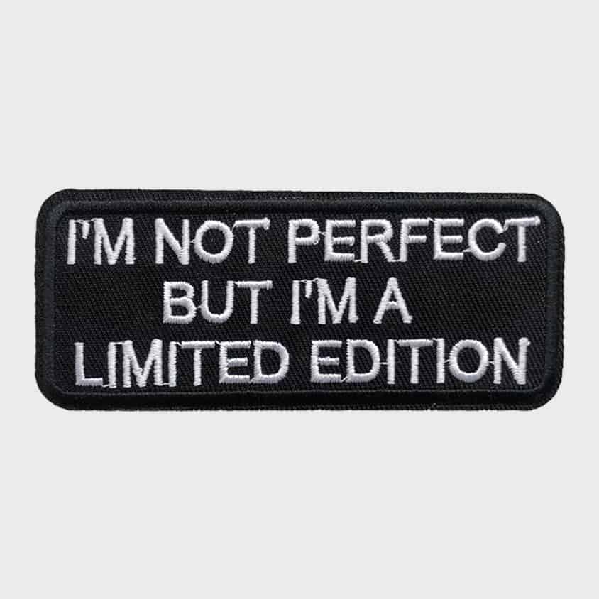 I'm Not Perfect Iron-On Patch