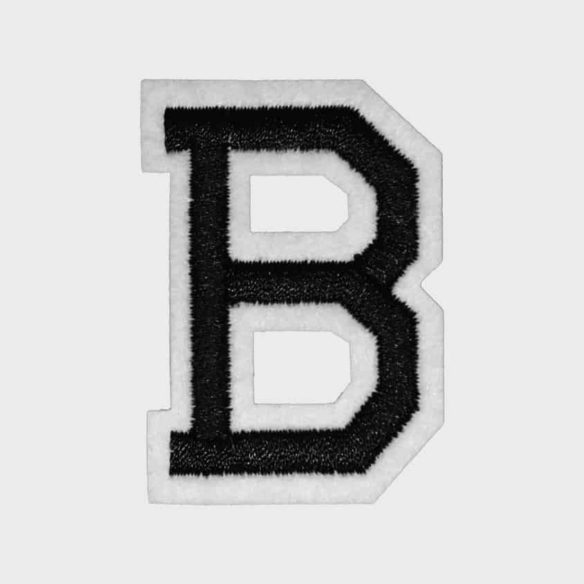 Letter B Iron-On Patch