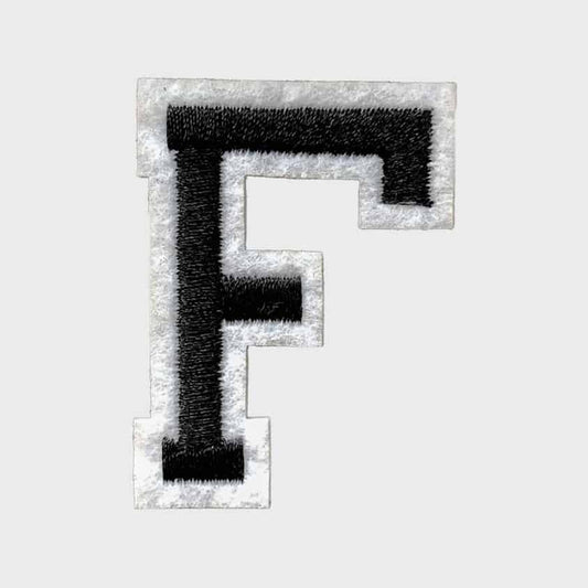 Letter F Iron-On Patch