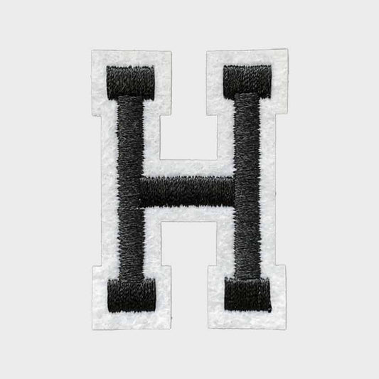 Letter H Iron-On Patch