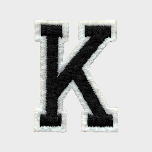 Letter K Iron-On Patch