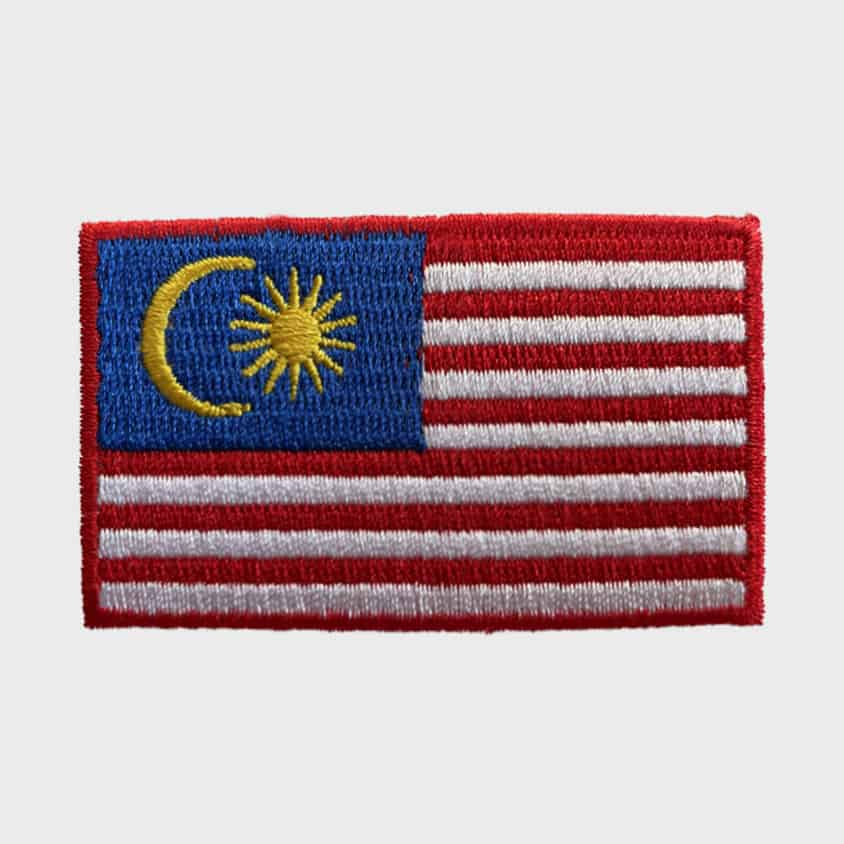 Malaysia Flag Patch Iron On Sew On Embroidered Applique Badge National Flag Patch In Multiple Sizes - Australia - Foto 1