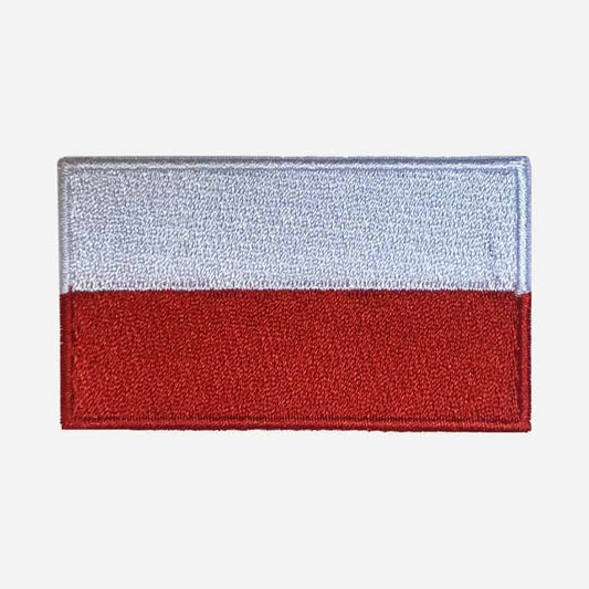 Polish Flag Iron-On Patch