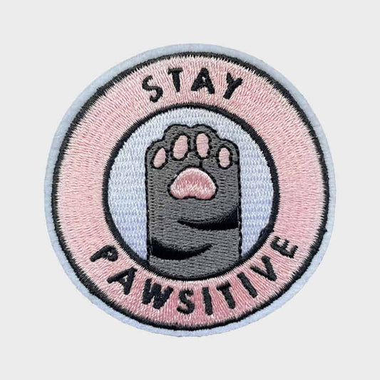 Stay Pawsitive Iron-On Patch