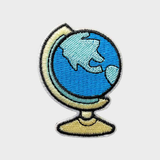 Globe Iron-On Patch