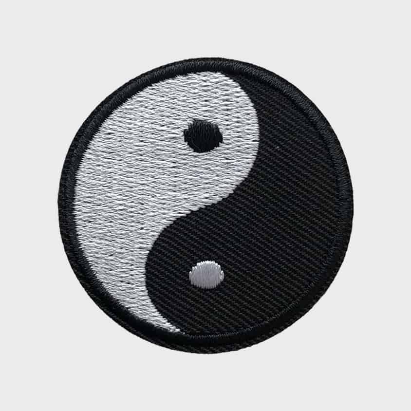 Yin Yang Iron-On Patch