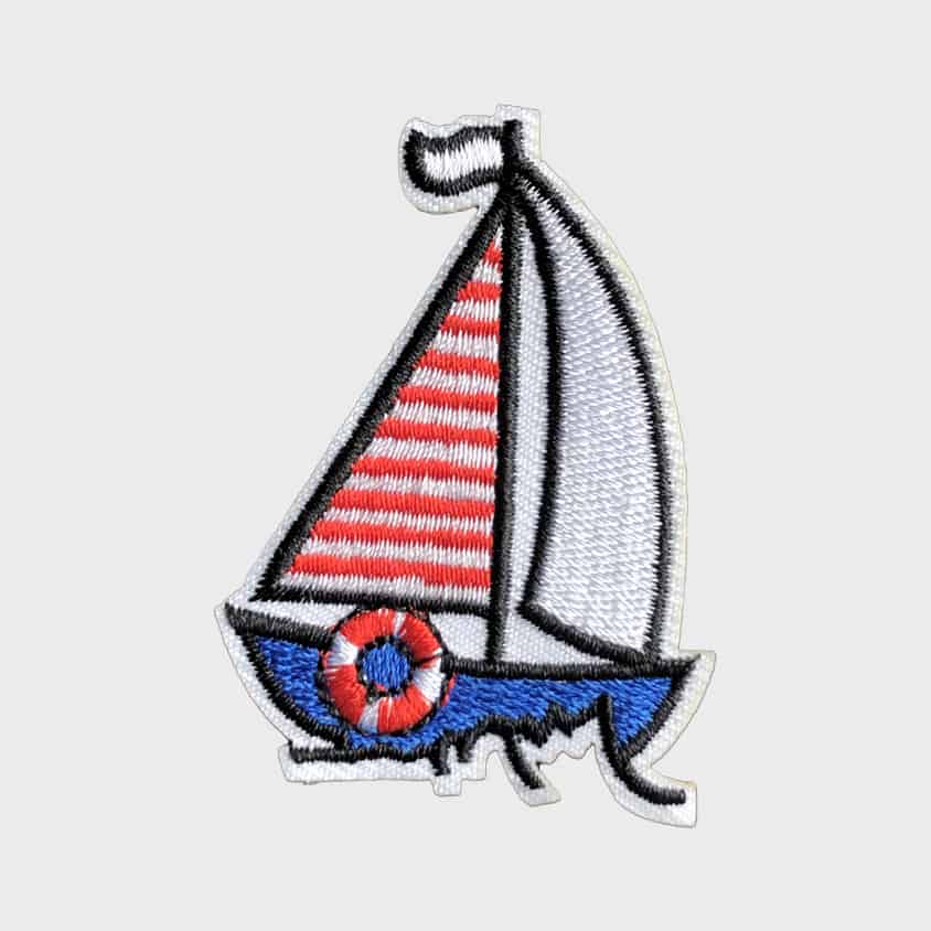 Sail Boat Iron-On Patch