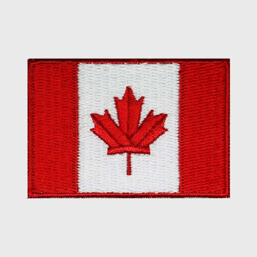 Canadian Flag iron-on patch