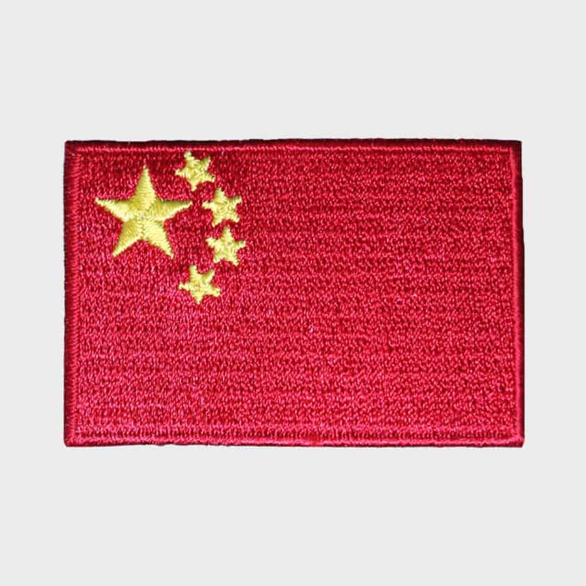 Chinese Flag iron-on patch