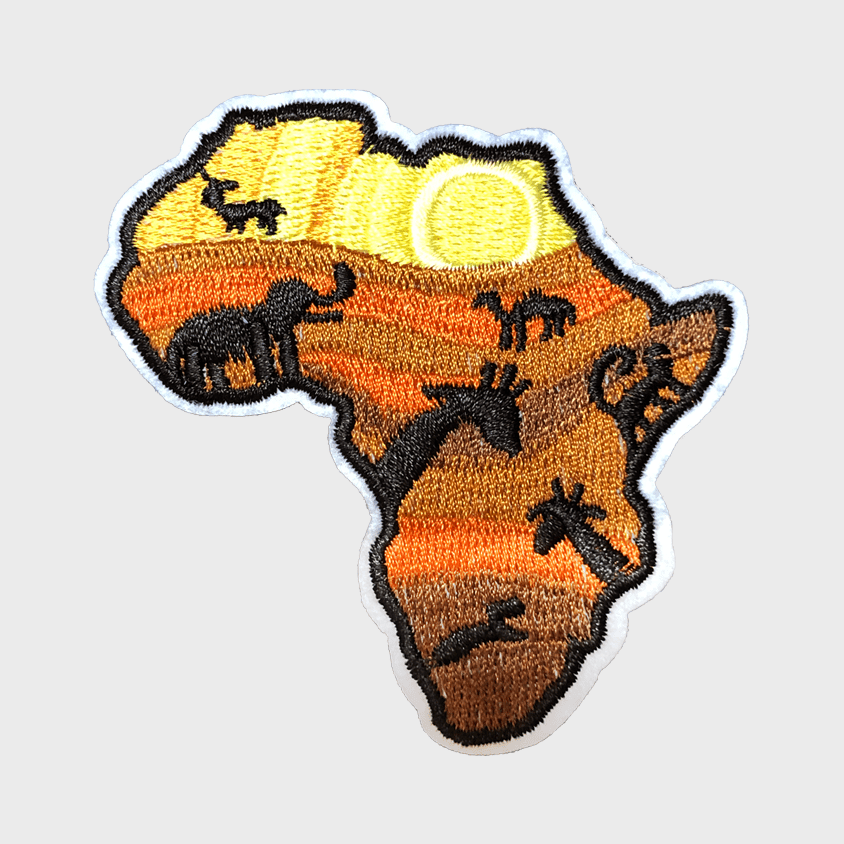 Africa iron-on patch