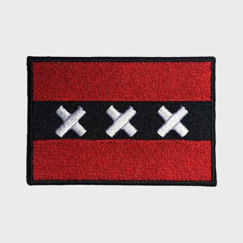 Amsterdam Flag iron-on patch