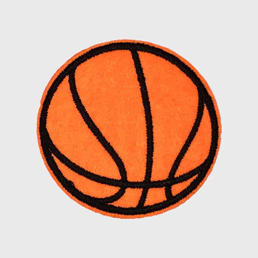 Basketball iron-on patch