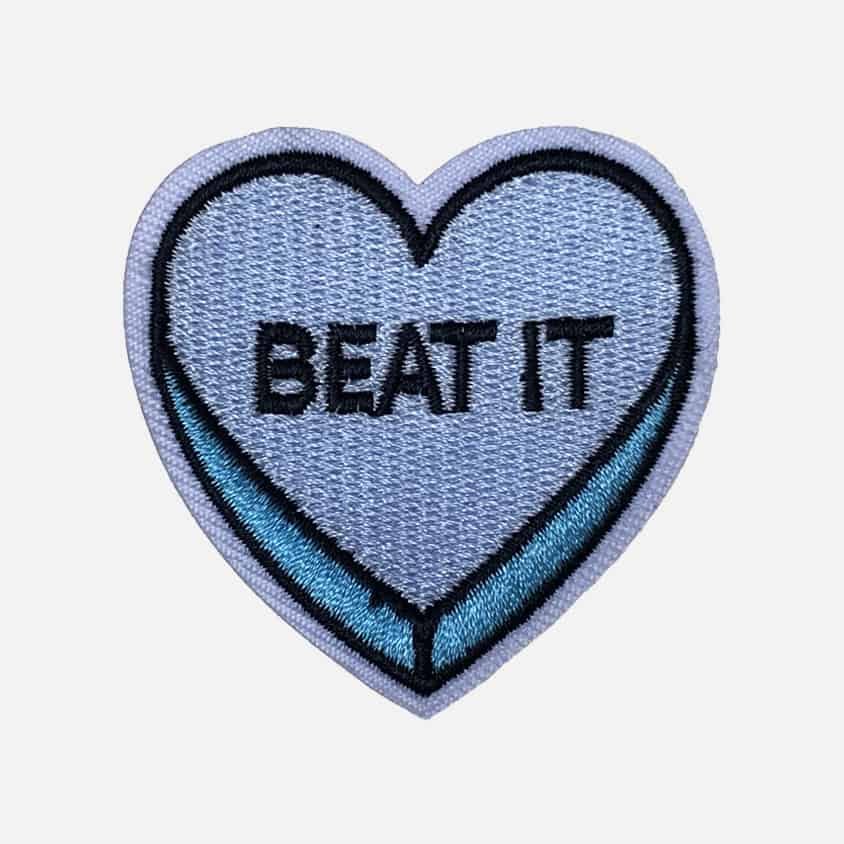 Beat It iron-on patch