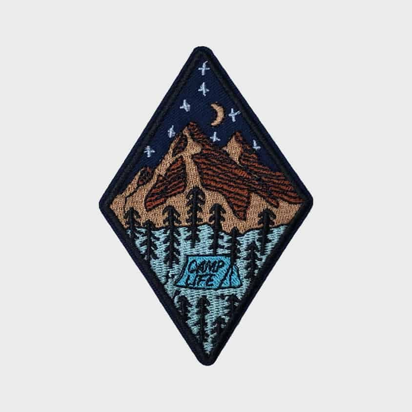 Camp Life iron-on patch
