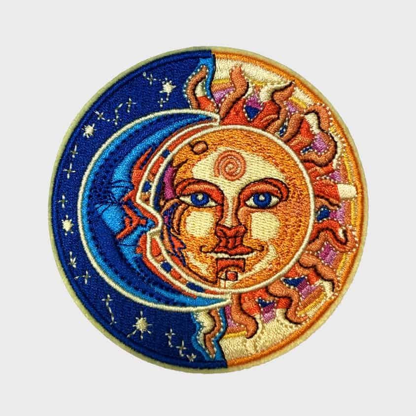 Day & Night iron-on patch