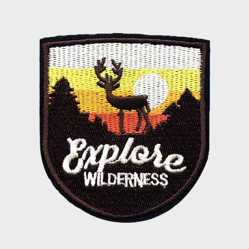 Explore Wilderness iron-on patch