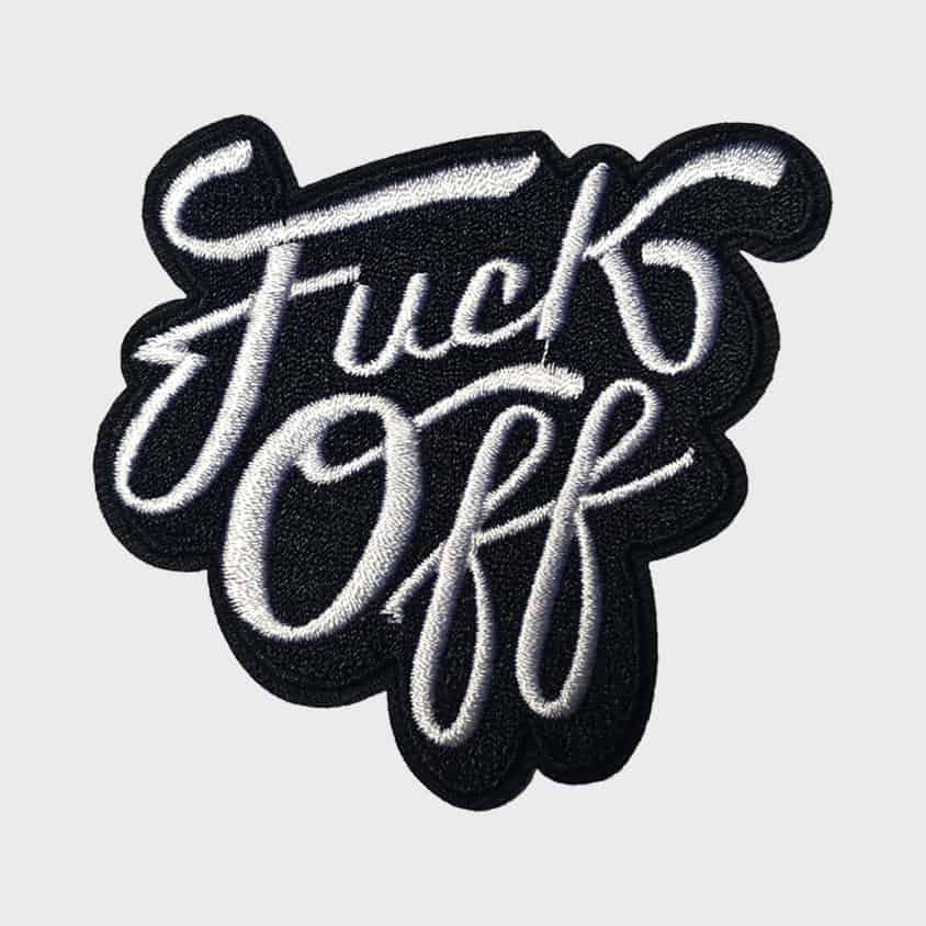F*ck Off iron-on patch
