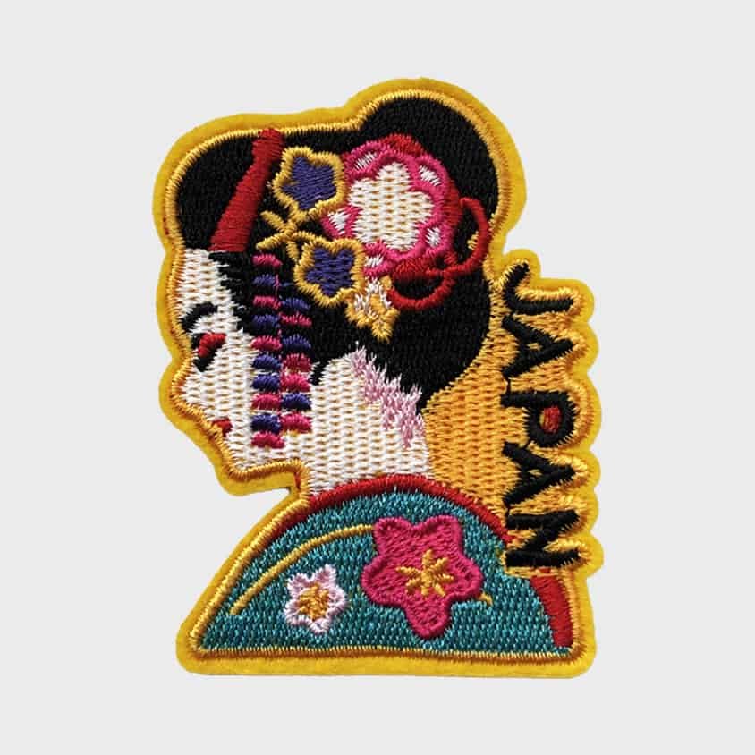 Geisha Japan iron-on patch