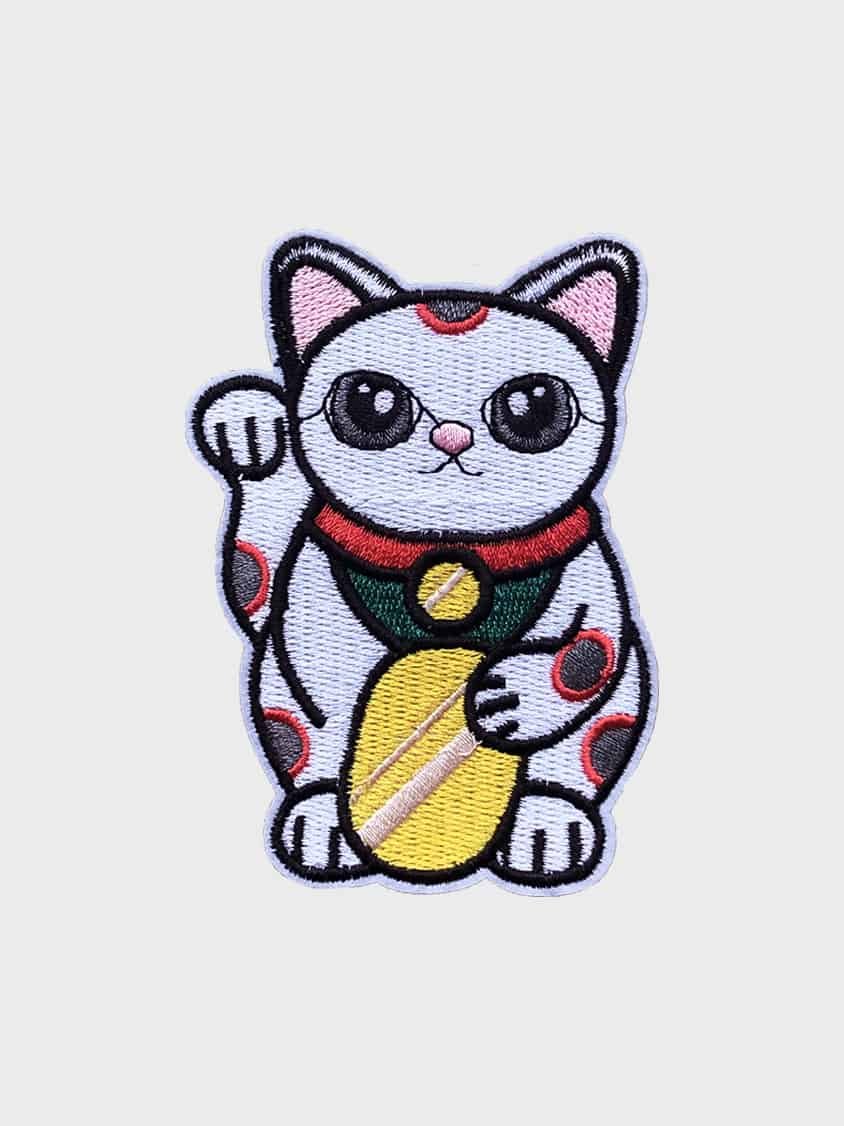 Fortune Cat iron-on patch