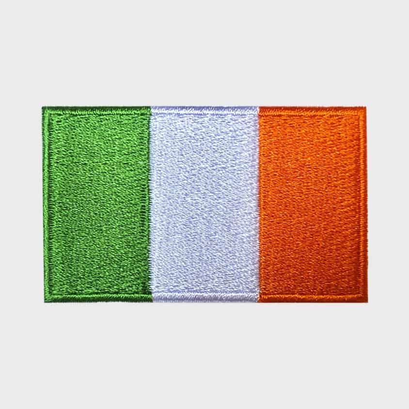 Irish Flag iron-on patch