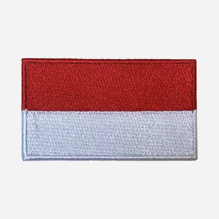 Indonesian Flag iron-on patch