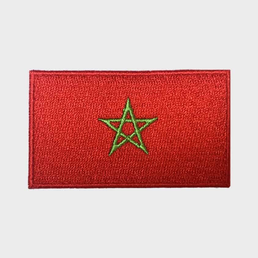 Moroccan Flag iron-on patch