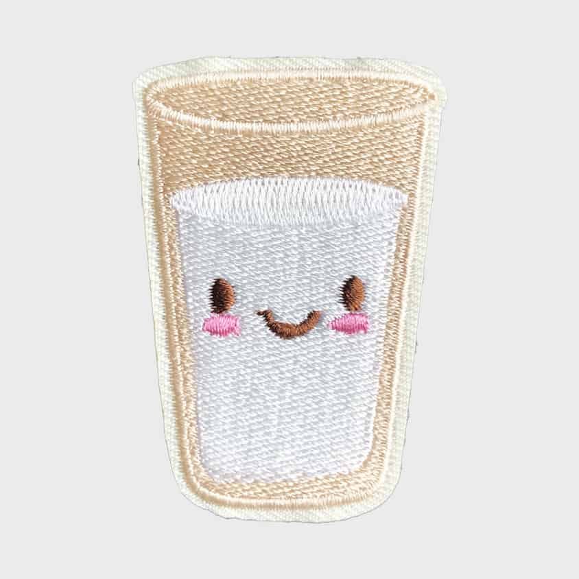 Milk iron-on patch