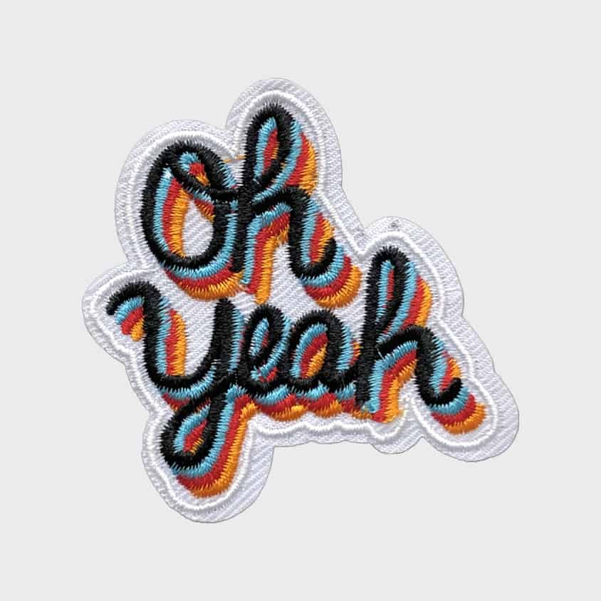 Oh Yeah iron-on patch