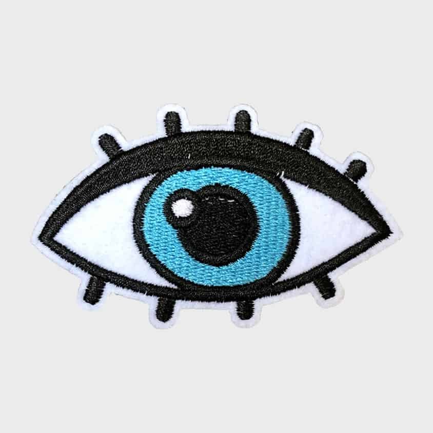 Eye iron-on patch