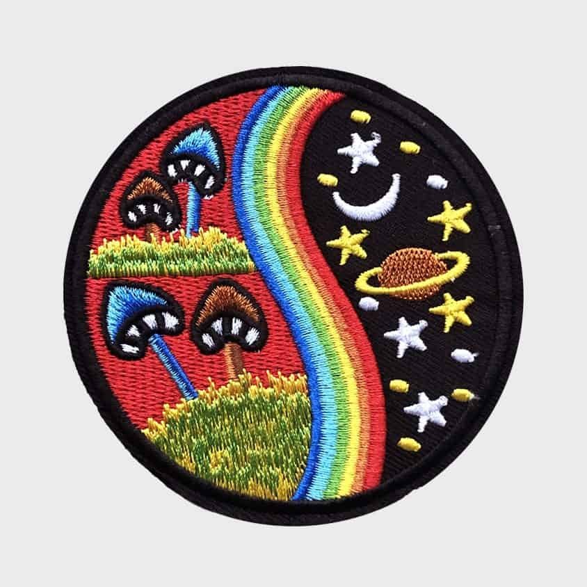 Mushrooms iron-on patch