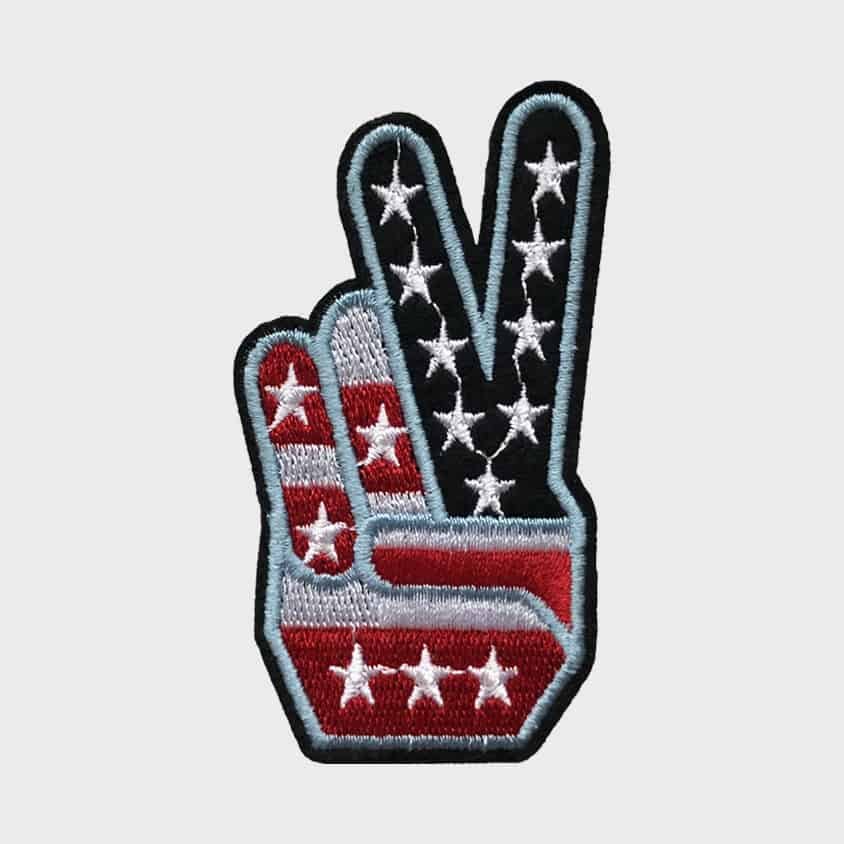 Peace USA iron-on patch