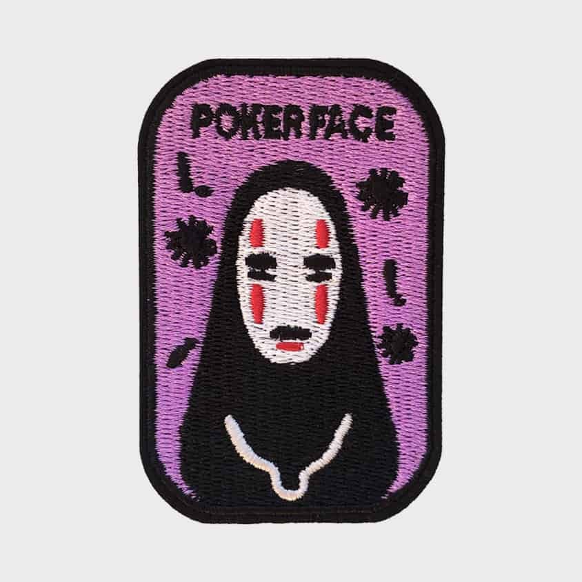 Pokerface iron-on patch