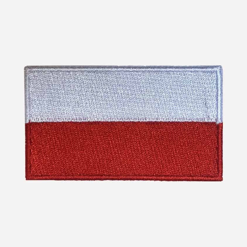 Polish Flag iron-on patch