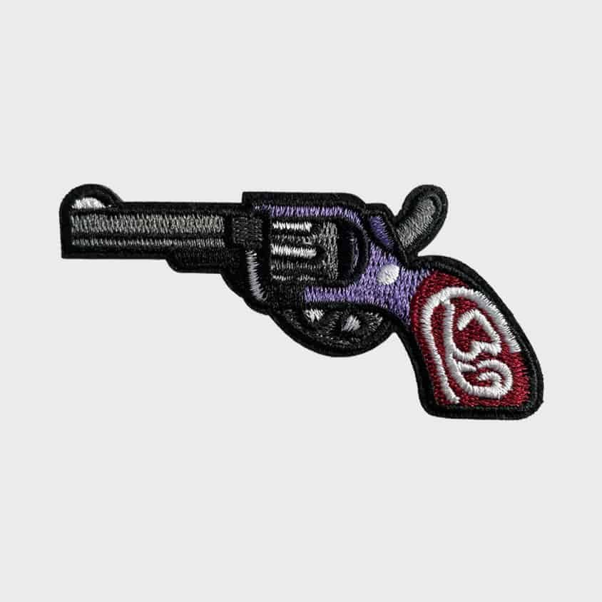 Revolver iron-on patch
