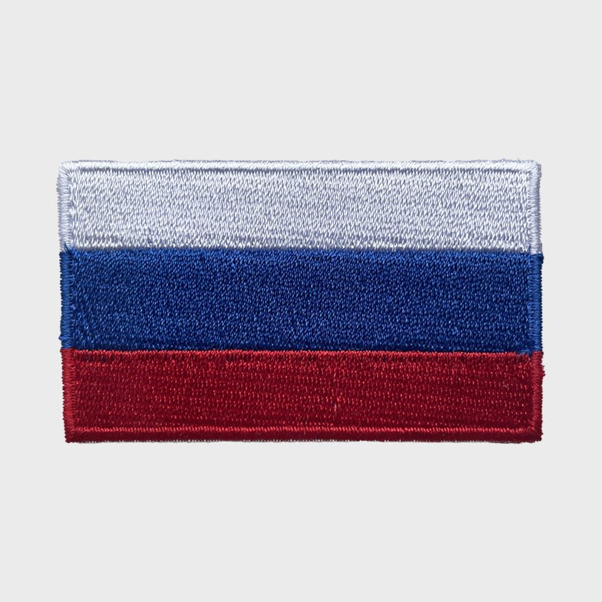 Russian Flag iron-on patch
