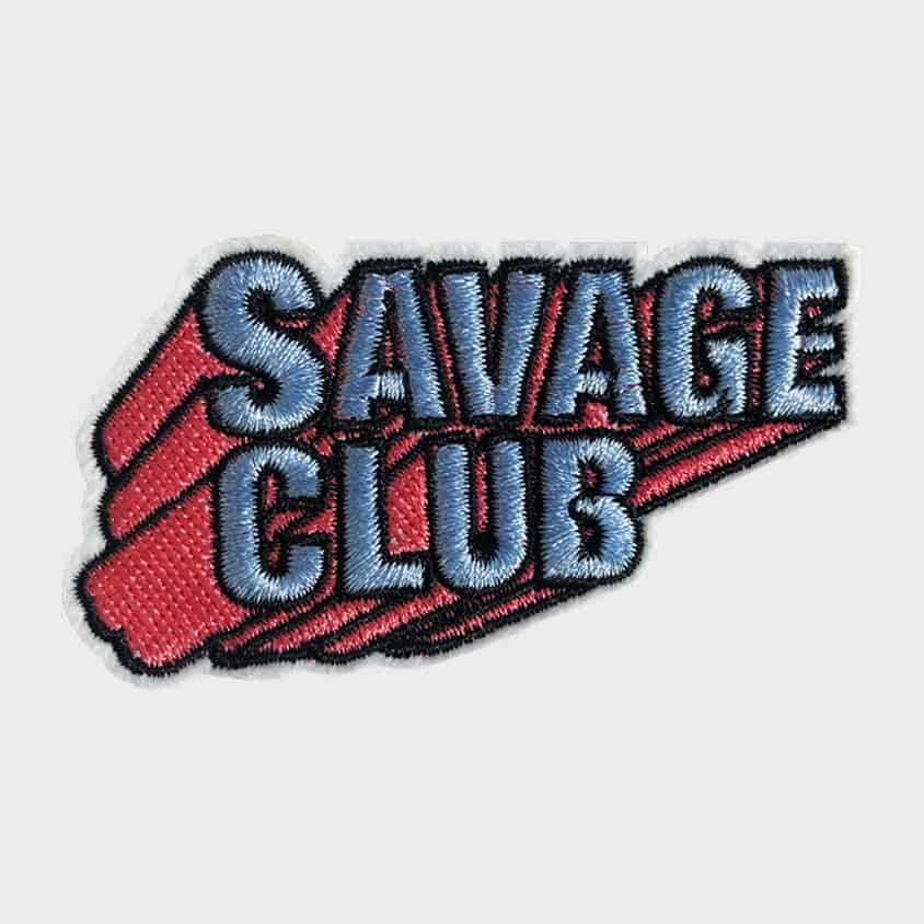 Savage Club iron-on patch