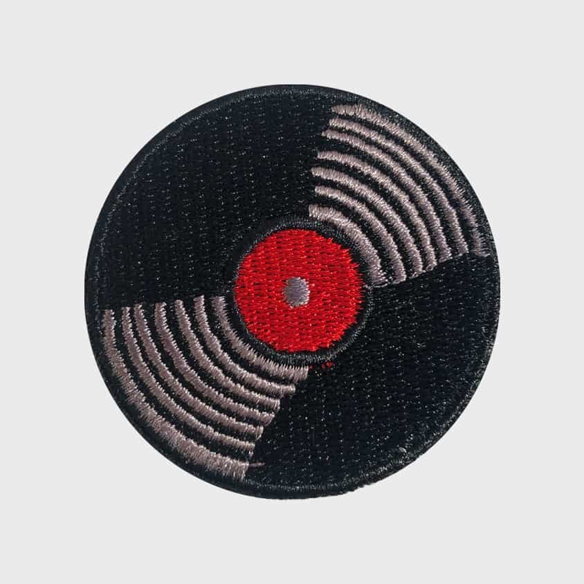Record / Disc iron-on patch