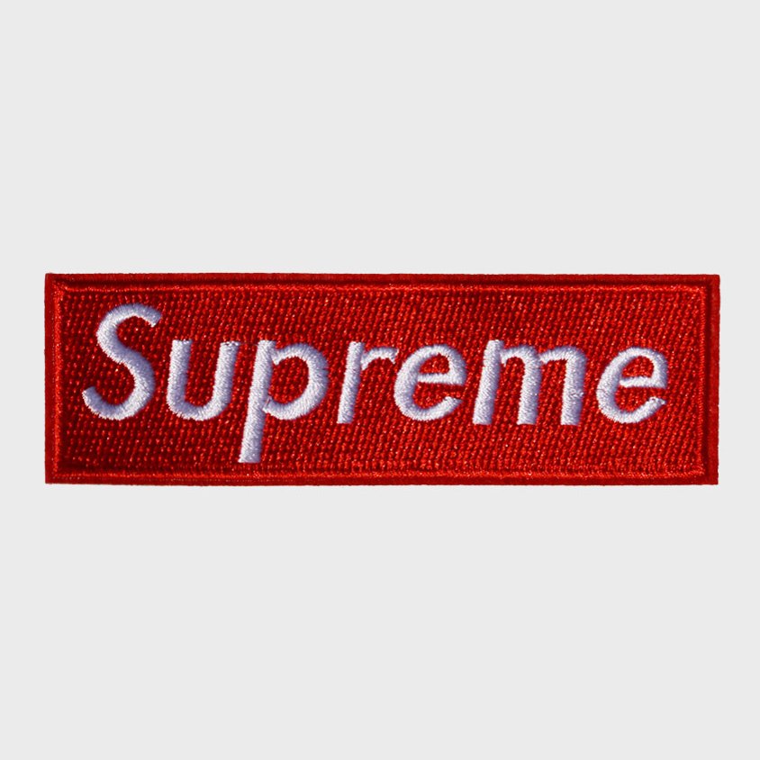 Supreme iron-on patch