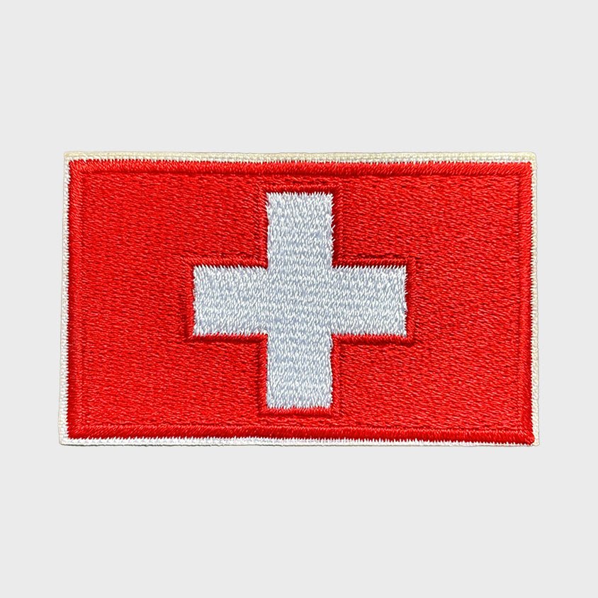 Swiss Flag iron-on patch