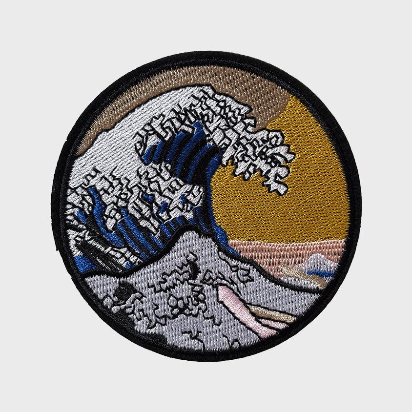 Kanagawa Wave iron-on patch