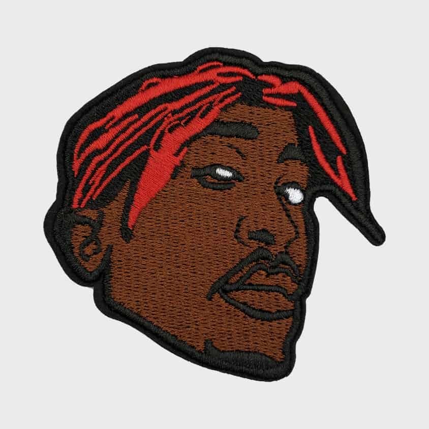 Tupac iron-on patch