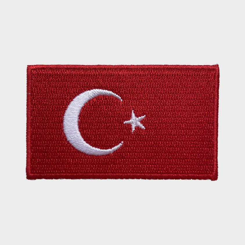 Turkish Flag iron-on patch